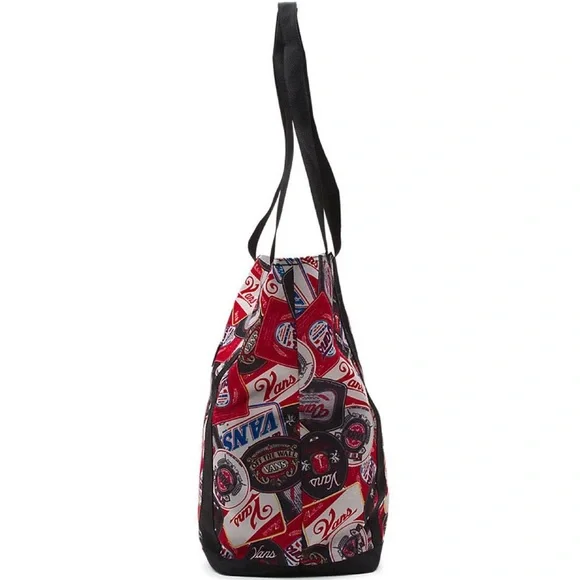 NEW VANS SKATE SURF BEACH TOTE BAG COOLER ALL OVER PRINT BEER BELLY - Picture 3 of 4